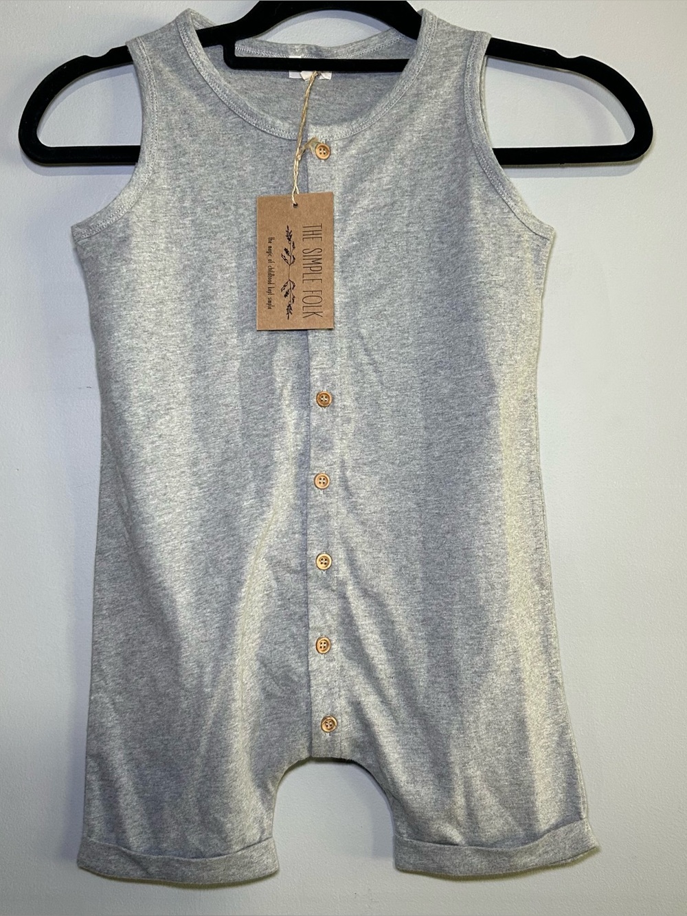 The Simple Folk • Gray Beach Bum Playsuit 4/5